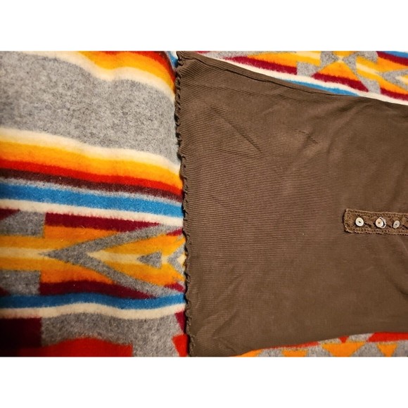 Talbots Top Womens Petite Green Scalloped Neckline Pima Cotton Casual - Picture 4 of 11